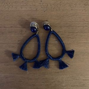 2/$15 or 3/$20 Navy blue tassel earrings